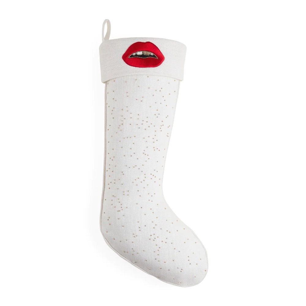 Jonathan Adler Lips Stocking NWT